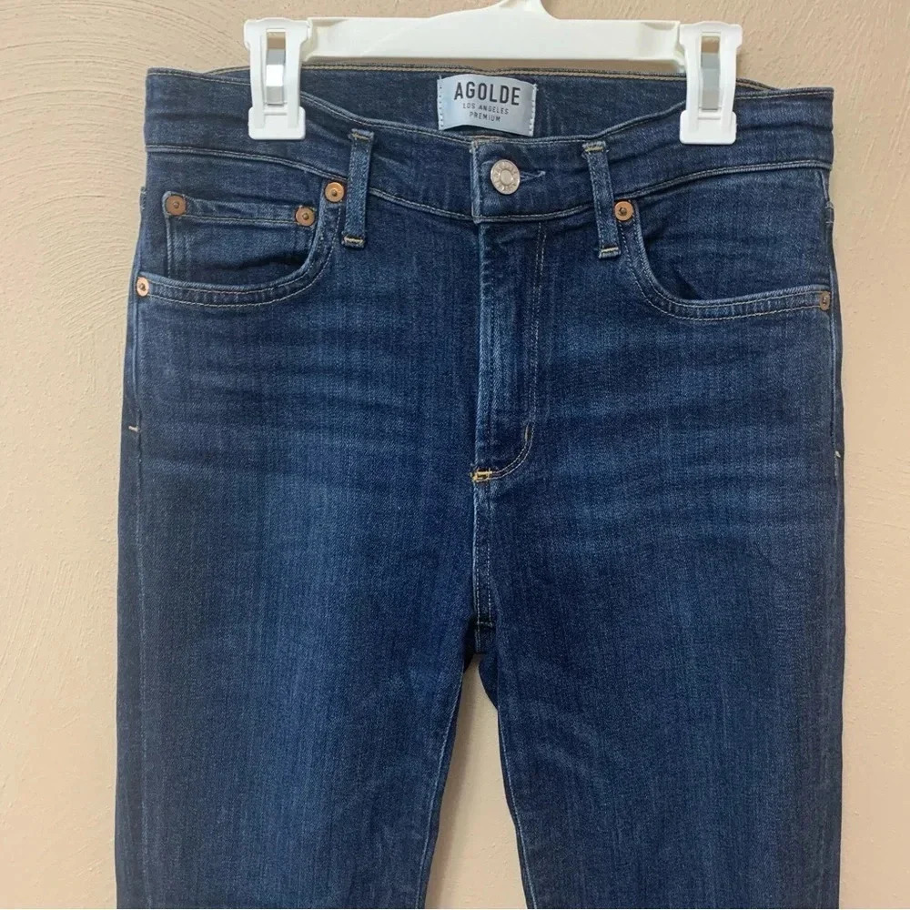 Agolde Sophie High Rise Skinny Crop in Reverb Size 26 - Picture 4 of 12